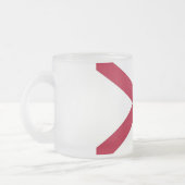 Kleine glazen mok met vlag van Alabama, Verenigde  (Links)