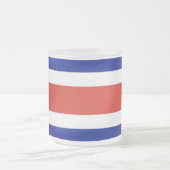 Kleine glazen mok met vlag van Costa Rica (Center)