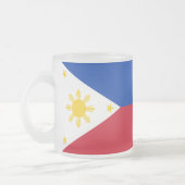 Kleine glazen mok met vlag van de Filipijnen (Links)