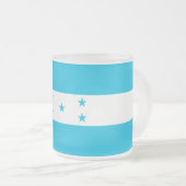 Kleine glazen mok met vlag van Honduras (Voorkant rechts)