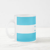 Kleine glazen mok met vlag van Honduras (Links)