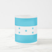 Kleine glazen mok met vlag van Honduras (Center)