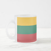 Kleine glazen mok met vlag van Litouwen (Links)