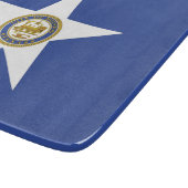 Kleine glazen snijplaat- vlag van Houston Snijplank (Hoek)