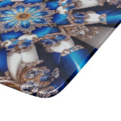 Kleine glazen snijplank met Argentijnse kleuren (Hoek)