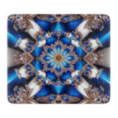 Kleine glazen snijplank met Argentijnse kleuren (Voorkant)