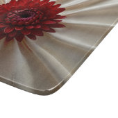 Kleine glazen snijplank met Japanse kleuren (Hoek)