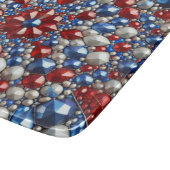 Kleine glazen snijplank met Nederland Kleuren (Hoek)