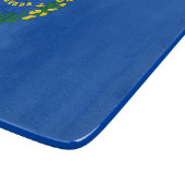 Kleine glazen snijplank met Nevada vlag (Hoek)