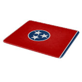 Kleine glazen snijplank met Tennessee vlag (Hoek)