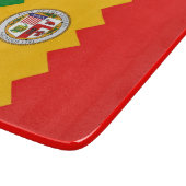 Kleine glazen snijplank met vlag Los Angeles (Hoek)