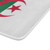 Kleine glazen snijplank met vlag van Algerije (Hoek)