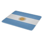 Kleine glazen snijplank met vlag van Argentinië (Hoek)