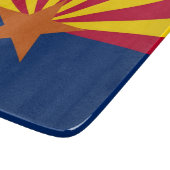 Kleine glazen snijplank met vlag van Arizona (Hoek)