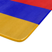 Kleine glazen snijplank met vlag van Armenië (Hoek)