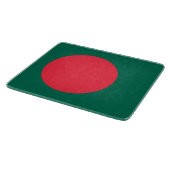 Kleine glazen snijplank met vlag van Bangladesh (Hoek)