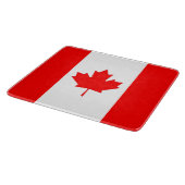 Kleine glazen snijplank met vlag van Canada (Hoek)