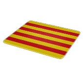 Kleine glazen snijplank met vlag van Catalonië (Hoek)