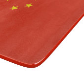 Kleine glazen snijplank met vlag van China (Hoek)