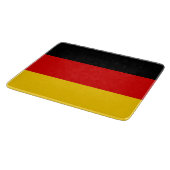 Kleine glazen snijplank met vlag van Duitsland (Hoek)