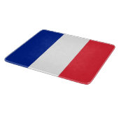 Kleine glazen snijplank met vlag van Frankrijk (Hoek)
