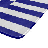 Kleine glazen snijplank met vlag van Griekenland (Hoek)