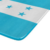 Kleine glazen snijplank met vlag van Honduras (Hoek)