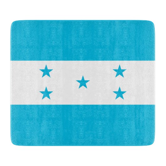 Kleine glazen snijplank met vlag van Honduras (Voorkant)