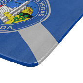 Kleine glazen snijplank met vlag van Las Vegas (Hoek)