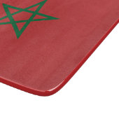 Kleine glazen snijplank met vlag van Marokko (Hoek)