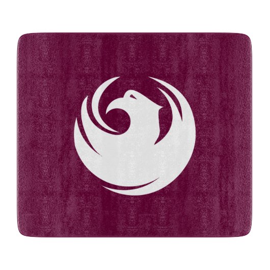 Kleine glazen snijplank met vlag van Phoenix, VS (Voorkant)
