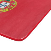 Kleine glazen snijplank met vlag van Portugal (Hoek)