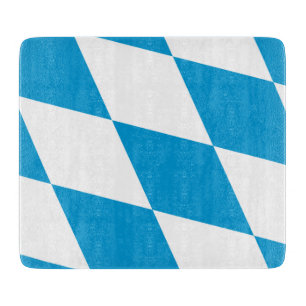 Kleine glazen snijplank- vlag van Beieren Snijplank