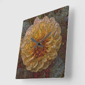 Kleine glazen wand van metalliselglas vierkante klok (Hoek)