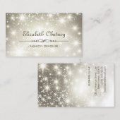 Kleine glitter en mousserende Bokeh Visitekaartje (Voorkant / Achterkant)