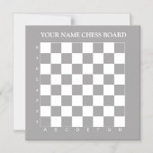 Kleine, goedkope magneetschaakbord met cijfers magnetische uitnodiging (Voorkant)