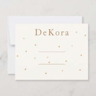 Kleine Gold Stars Hair Clip Barrette-kaart Notitiekaartje