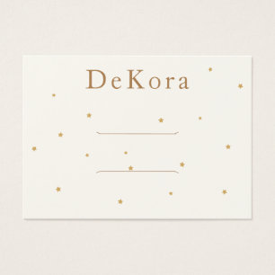 Kleine Gold Stars Hair Clip Barrette-kaart Visitekaartje