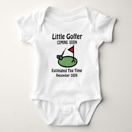 Kleine Golfer - Golfvriend Tee Tijd Romper (Voorkant)