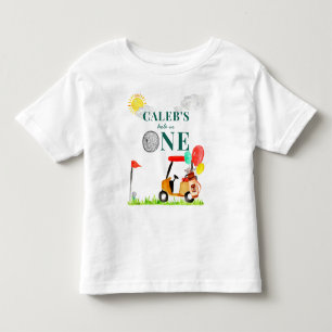 Kleine Golfkar Ballonnen Pro Par-t-shirt Verjaarda Kinder Shirts