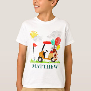 Kleine Golfkar Ballonnen Pro Par-t-shirt Verjaarda T-shirt