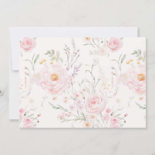 Kleine Goose Blush roze Foto Dank u Kaart (Achterkant)