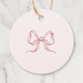 Kleine Goose Roze Baby meisje Douche Dank u Bedankjes Labels (Achterkant)