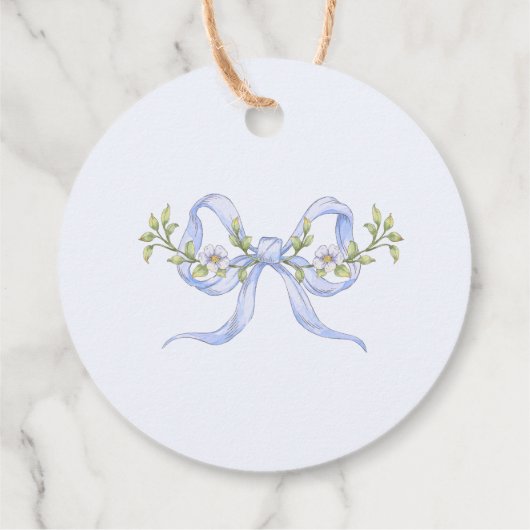 Kleine Goose waterverf baby shower Dank u Bedankjes Labels (Achterkant)