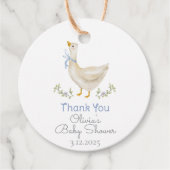 Kleine Goose waterverf baby shower Dank u Bedankjes Labels (Voorkant)