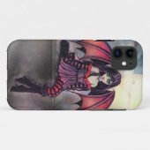 Kleine gotische Halloween fee vampier en kat Case-Mate iPhone Case (Achterkant (horizontaal))
