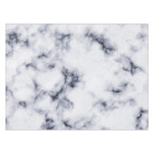 Kleine gouden Confetti Black en witte marmer Stone Tafelkleed (Voorkant (Horizontaal))