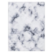 Kleine gouden Confetti Black en witte marmer Stone Tafelkleed (Voorkant)