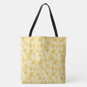 Kleine Gouden Driehoeken Tote Bag (Voorkant)