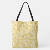 Kleine Gouden Driehoeken Tote Bag (Achterkant)